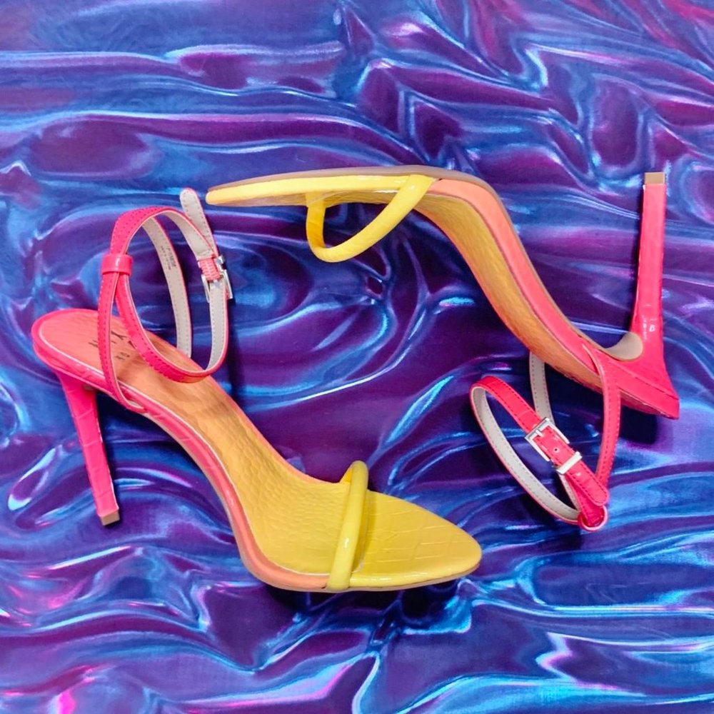 Sunset gradient strappy Mix no.6 heels.